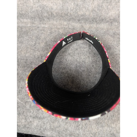 Adidas Womens Hard Visor Sun Hat Floral Print ClimaLite Sports Golf Tennis - Picture 8 of 8